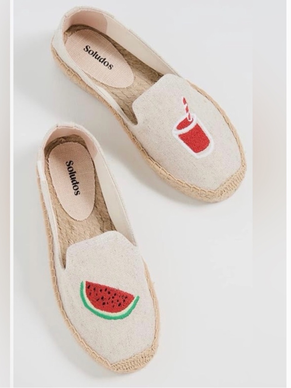 NIB** Soludos Watermelon Juice Platform Espadrilles - 9.5
